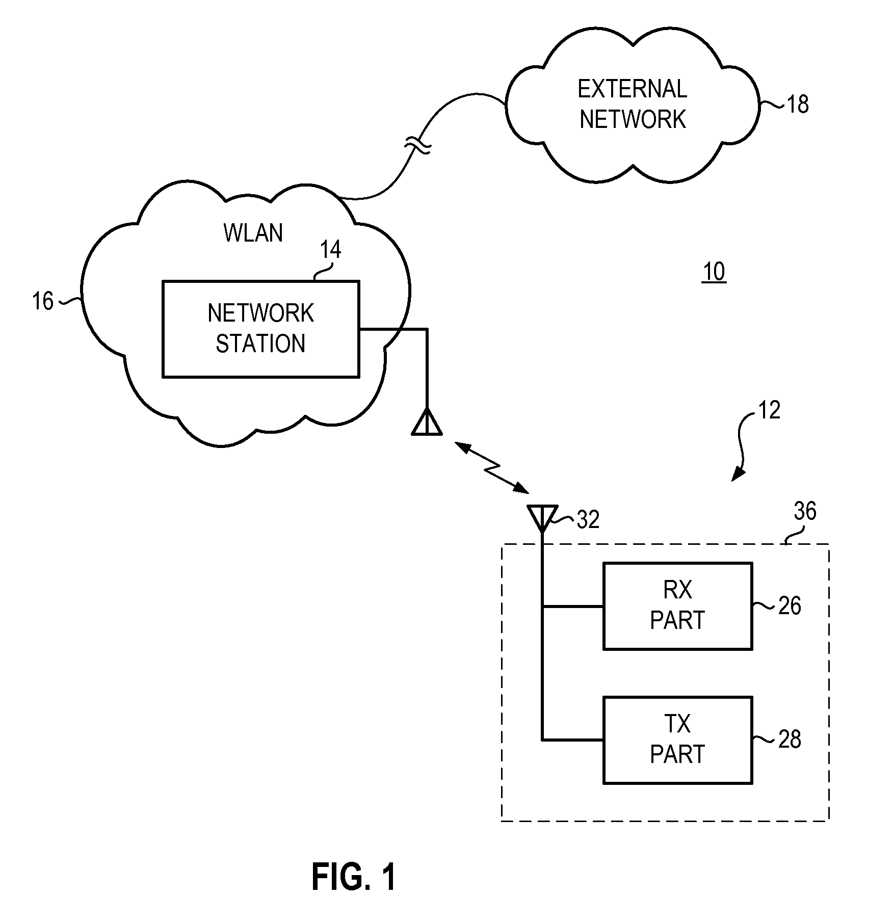 Dual-polarized, microstrip patch antenna array, and associated methodology, for radio device