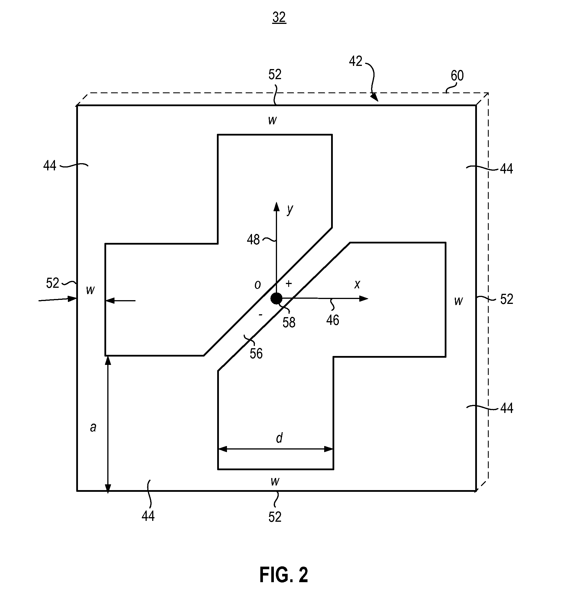 Dual-polarized, microstrip patch antenna array, and associated methodology, for radio device