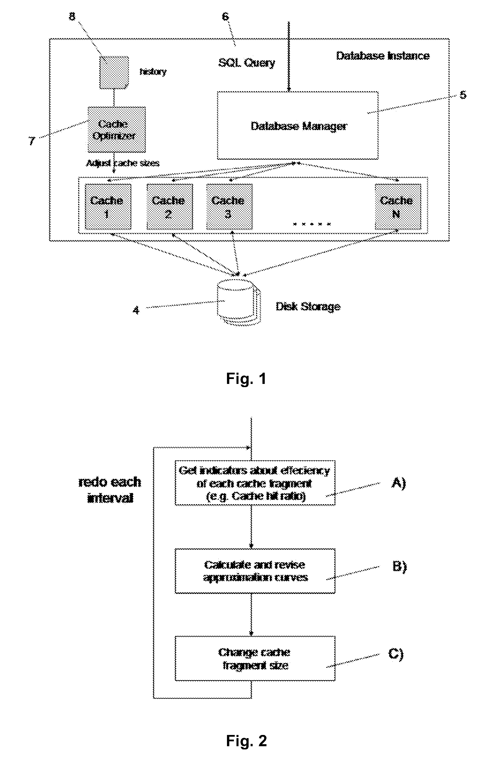 System and method to improve processing time of databases by cache optimization