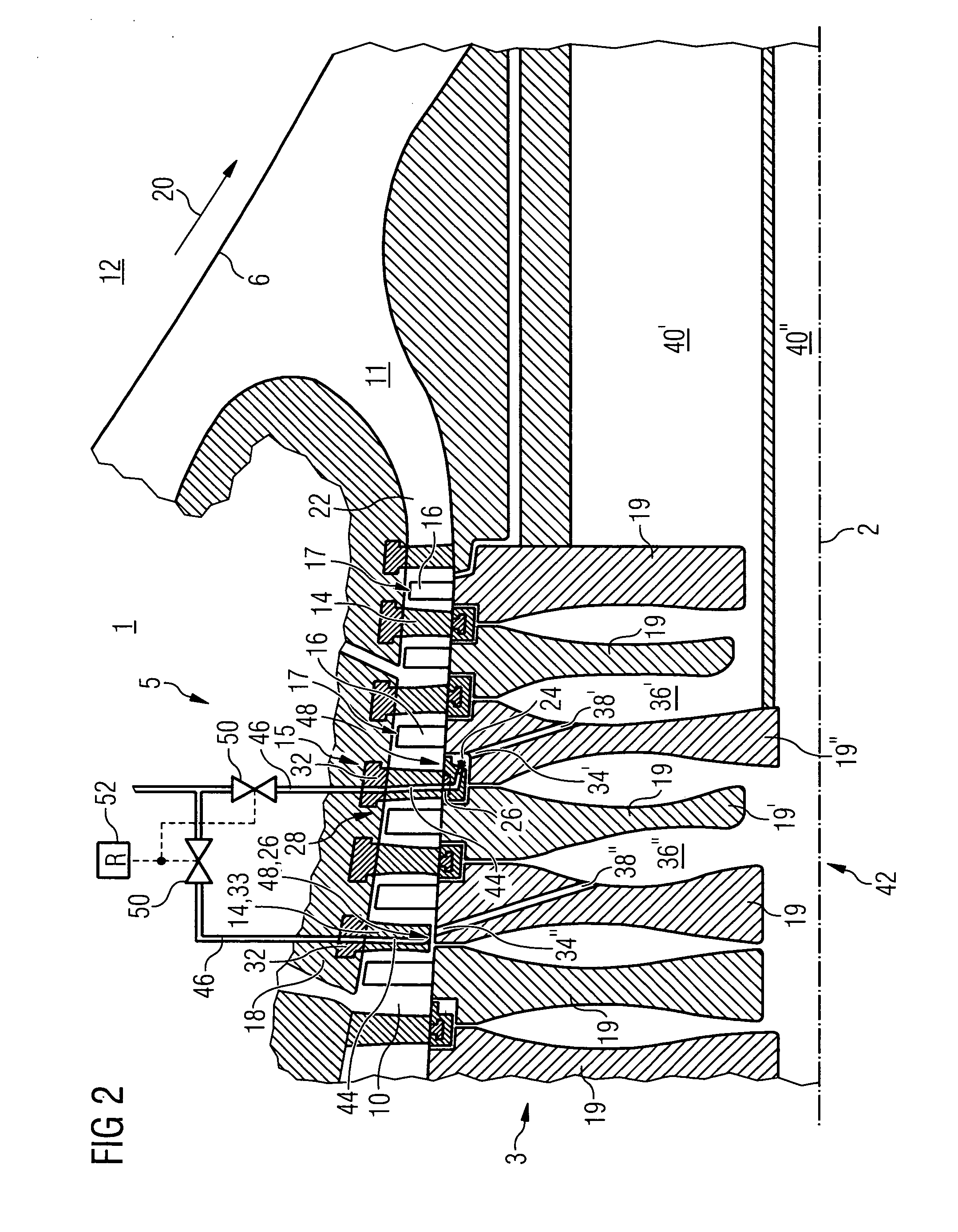 Cooling system for a gas turbine