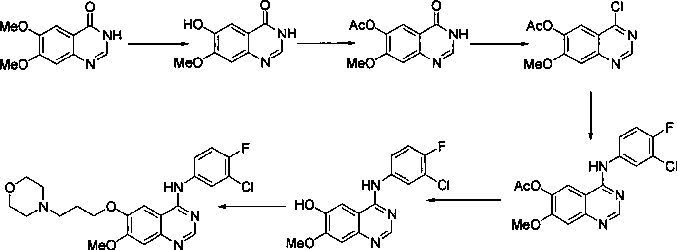 Preparation of gefitinib