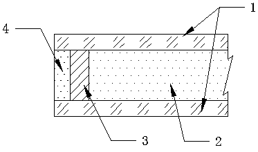 Composite glass having built-in aerogel, and preparation method thereof