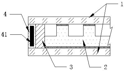 Composite glass having built-in aerogel, and preparation method thereof