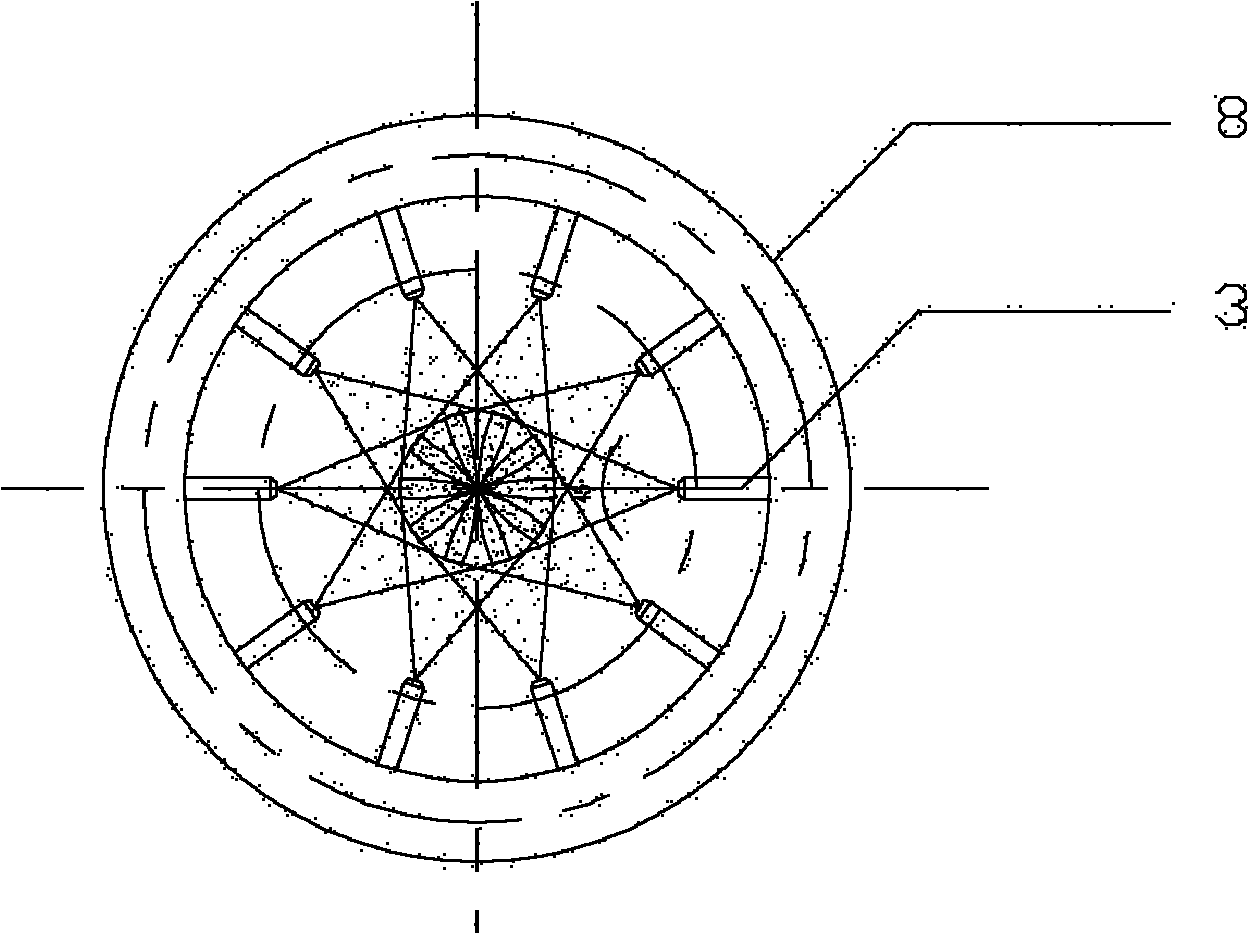 High-temperature crude synthesis gas chilling device