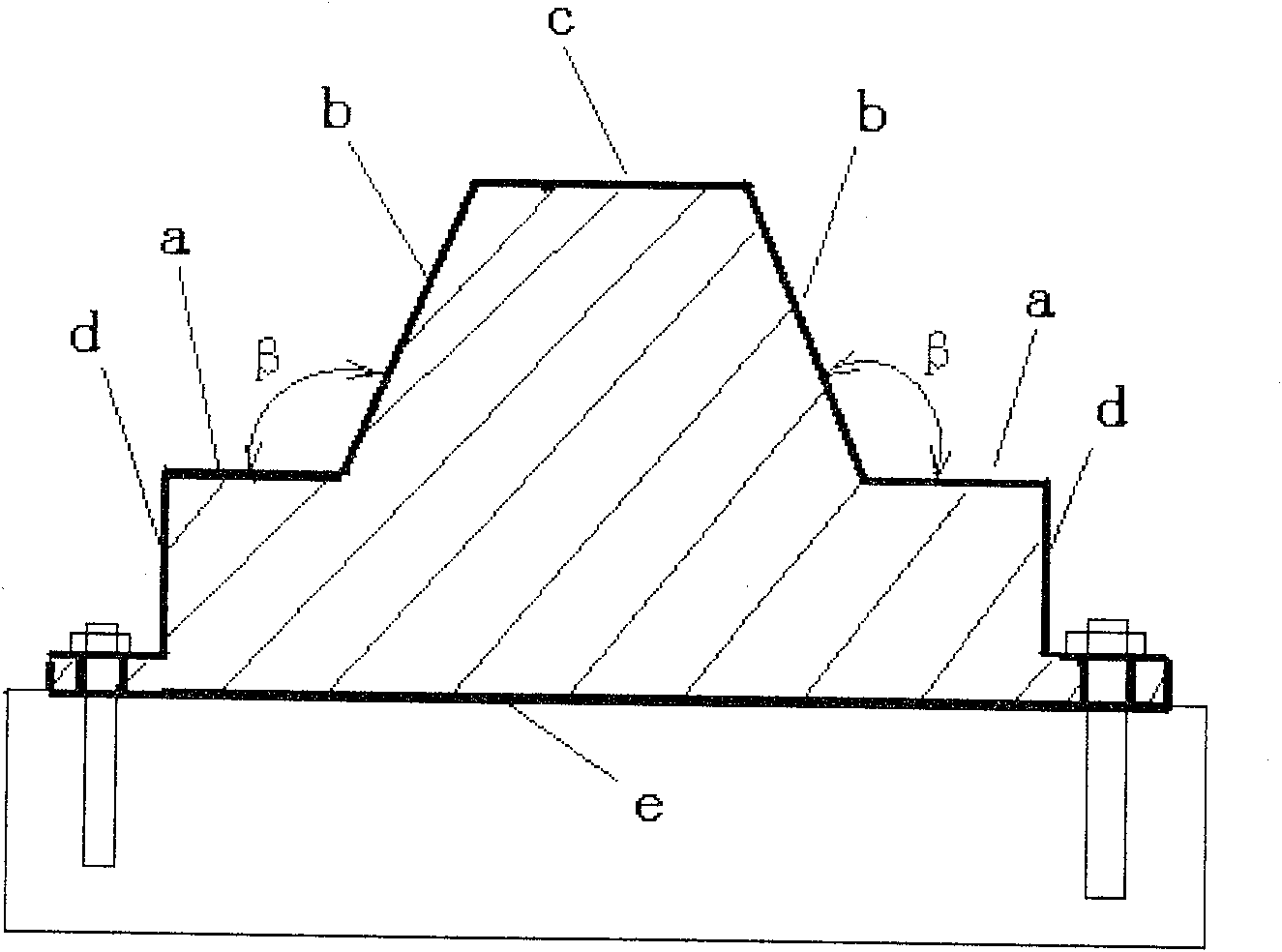 Double crossed vehicle running track