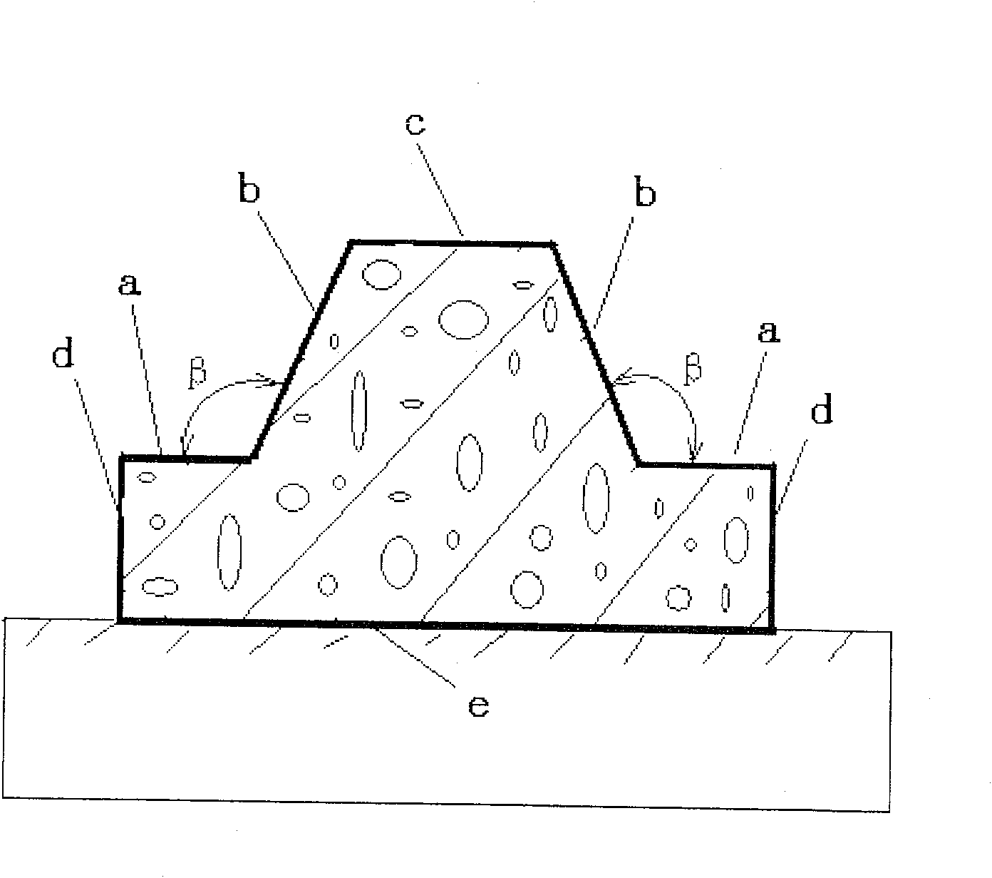 Double crossed vehicle running track