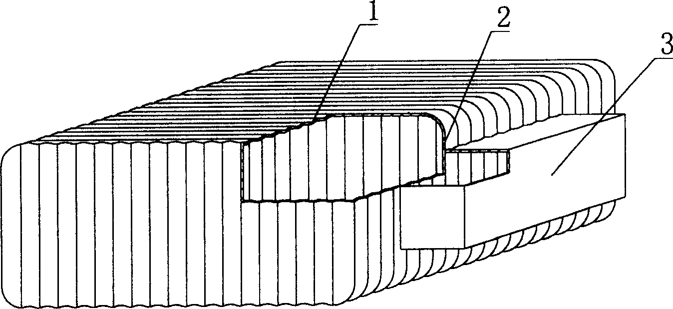 Light stuffing mold member for cast-in-situ steel concrete