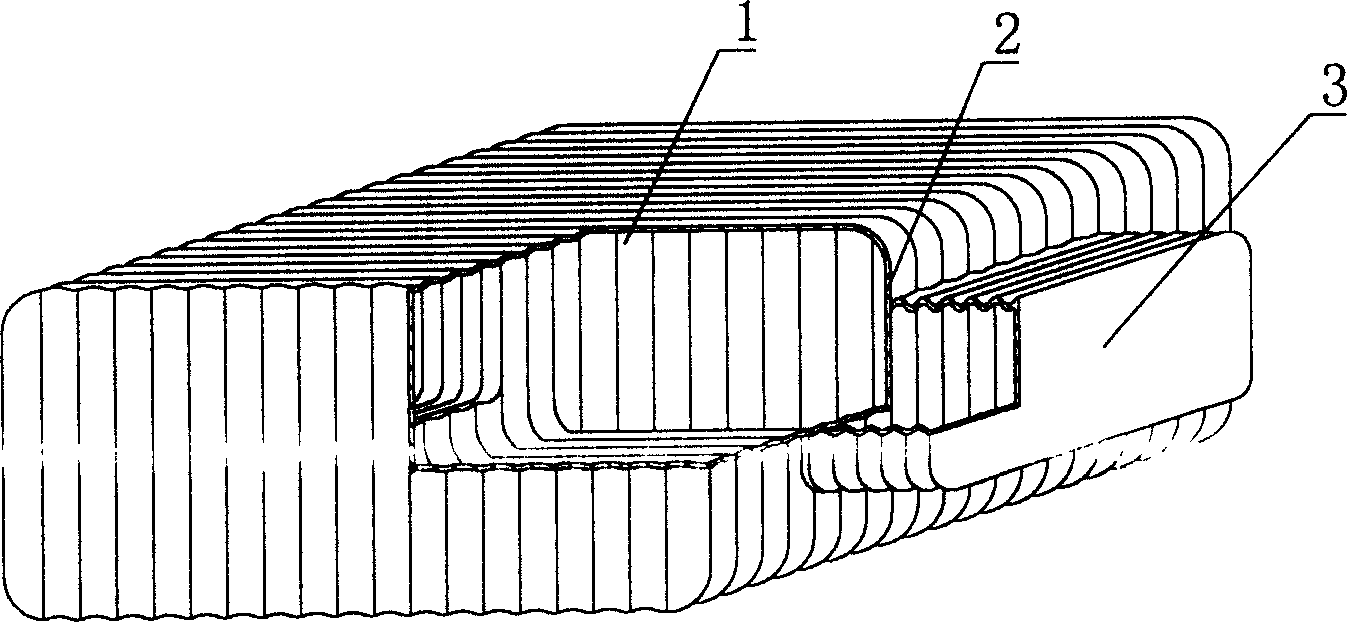 Light stuffing mold member for cast-in-situ steel concrete