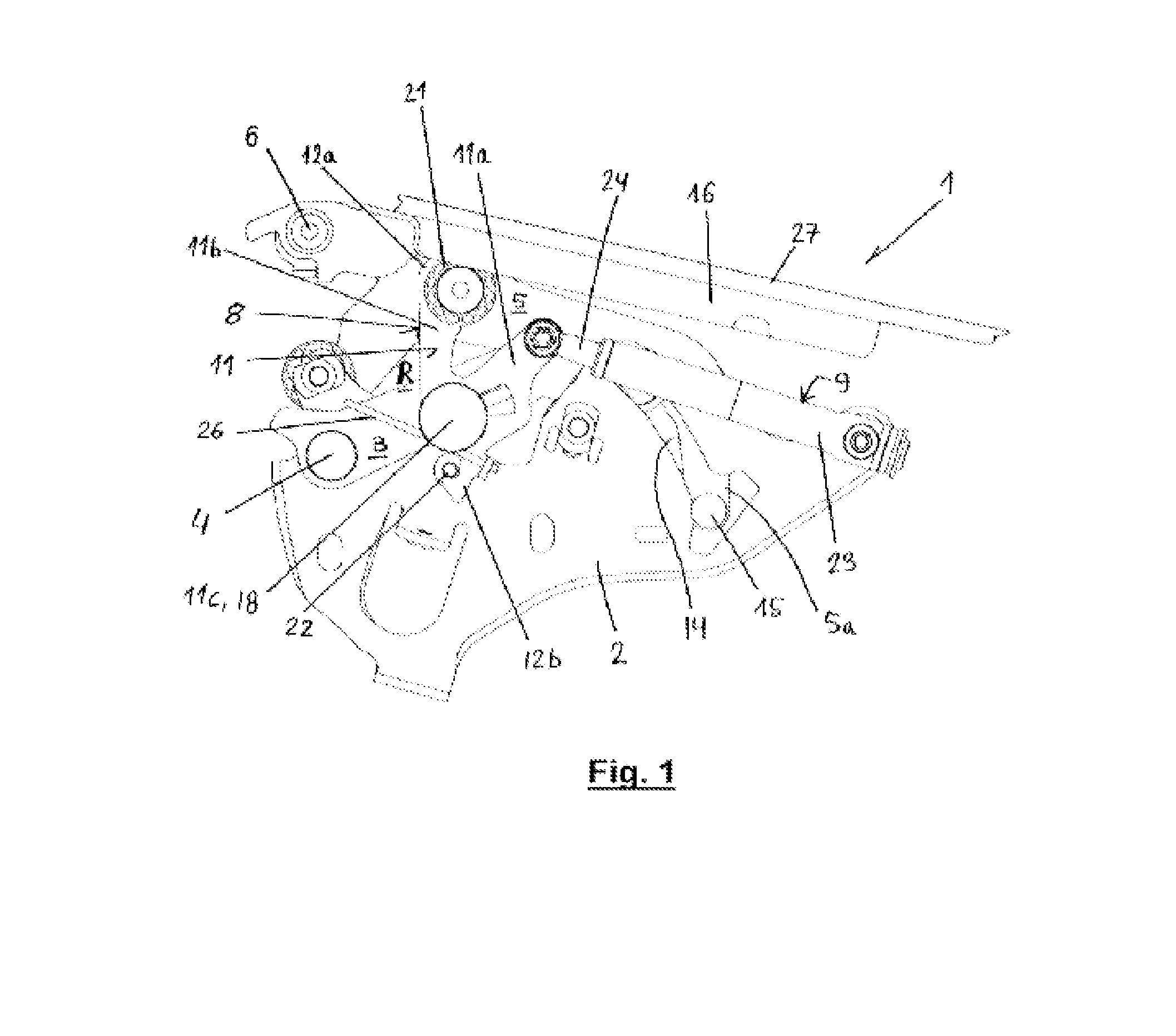 Hinge device for the articulated attachment of a hood to a vehicle chassis