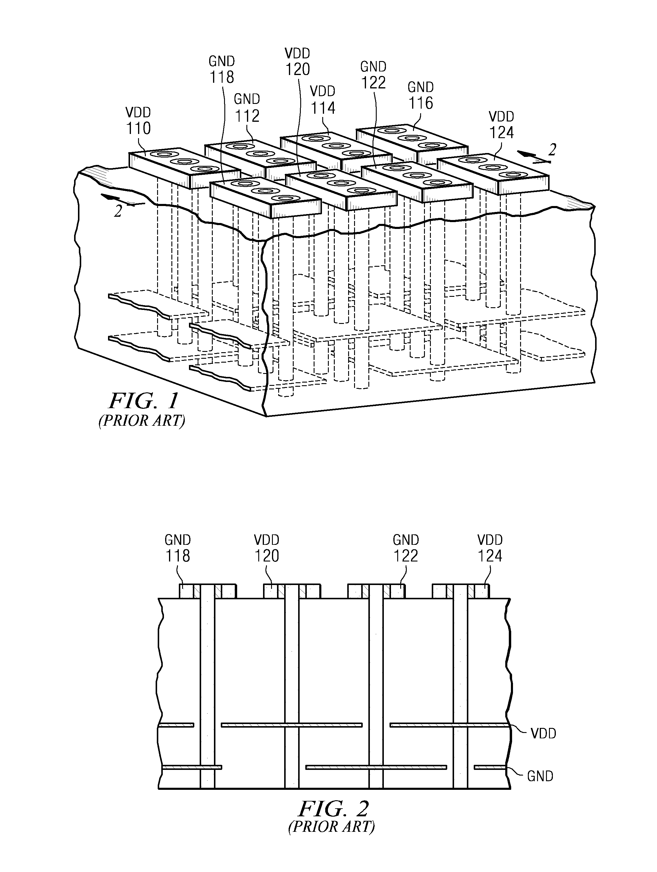 Fabricating substrates having low inductance via arrangements