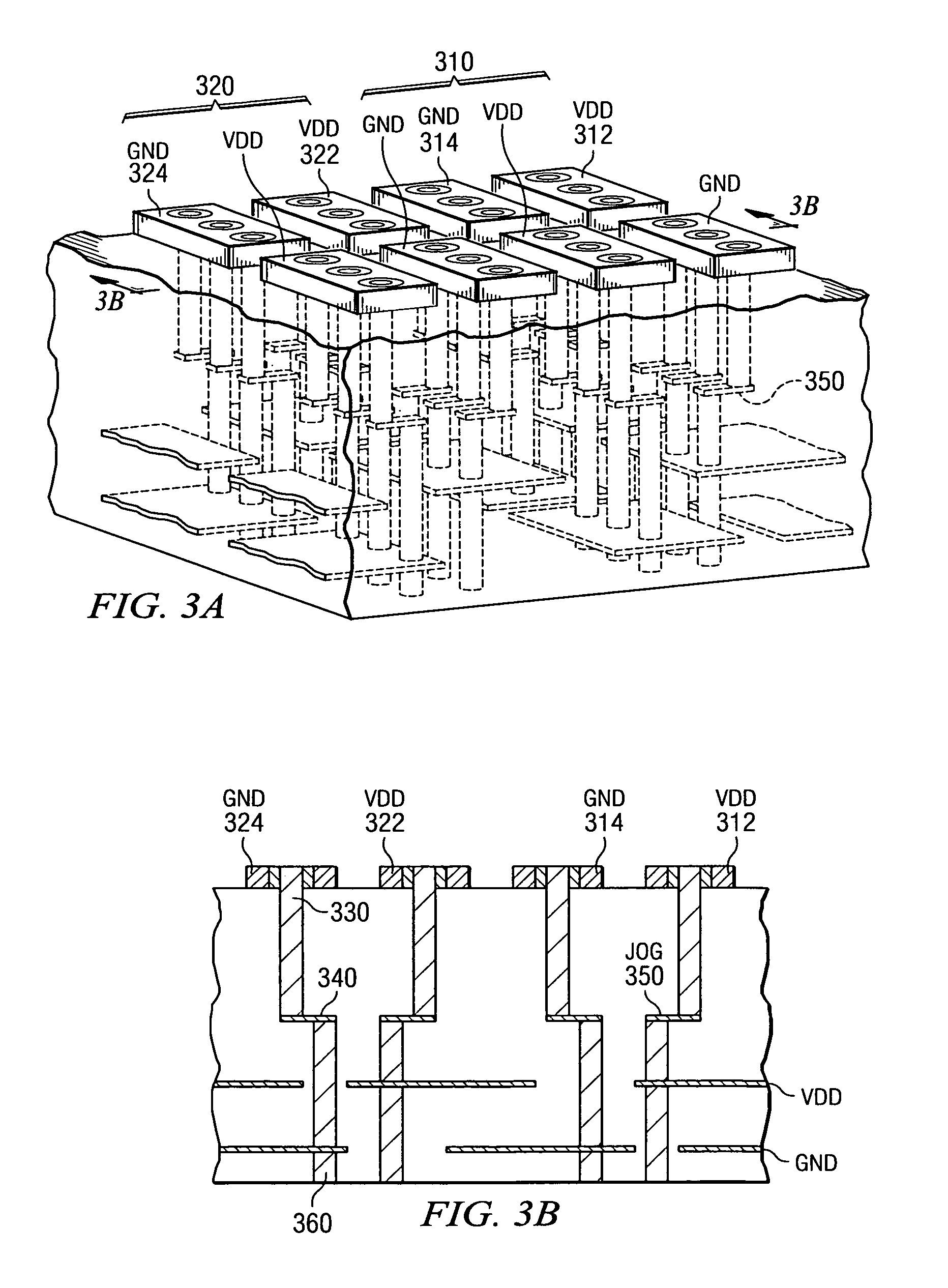 Fabricating substrates having low inductance via arrangements