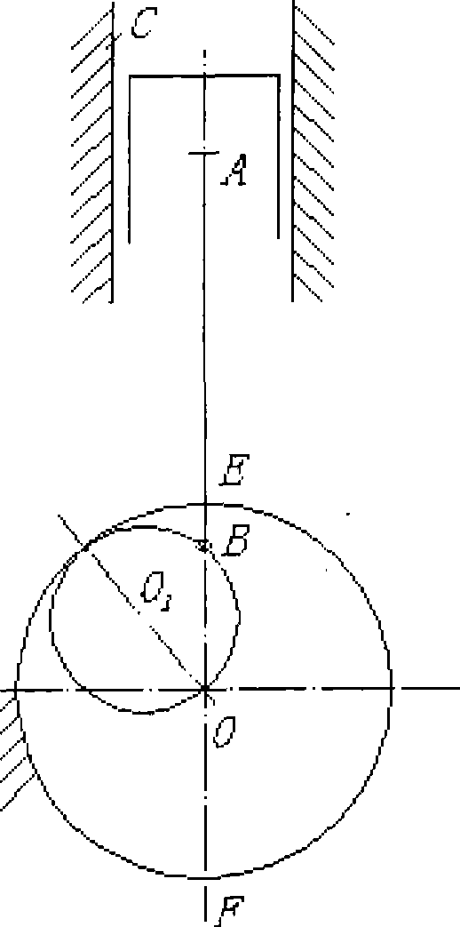 Hypocycloid single cylinder diesel