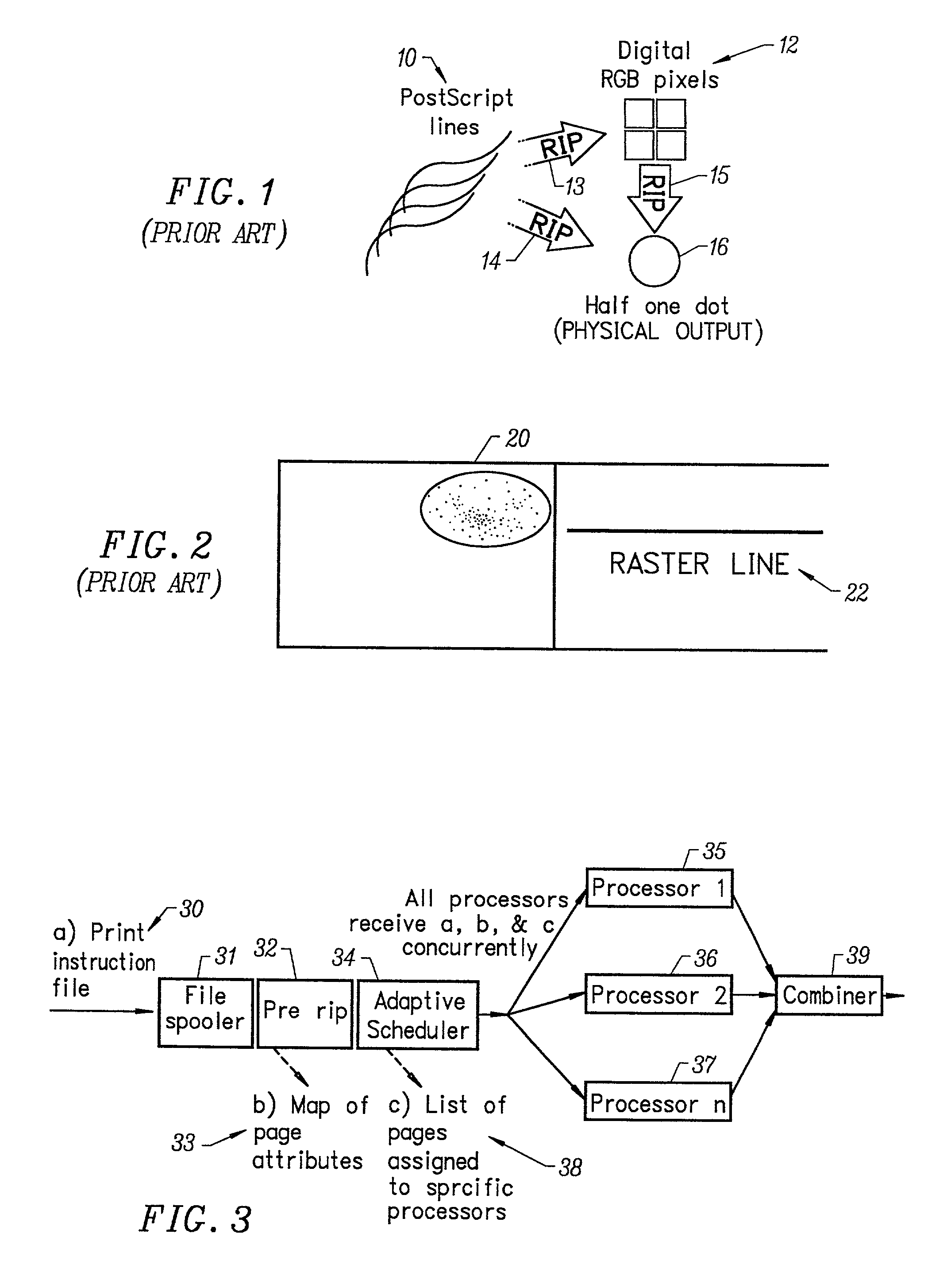 Printing method and apparatus having multiple raster image processors