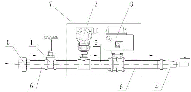 Automatic water testing device for test fire hydrant