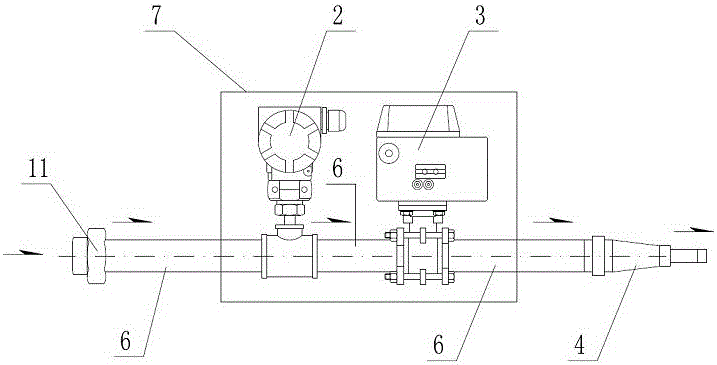 Automatic water testing device for test fire hydrant