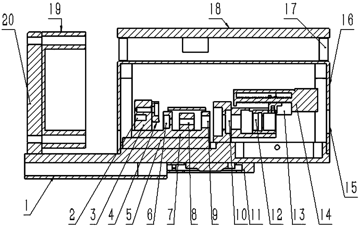 Unmanned-aerial-vehicle-mounted laser dazzling device