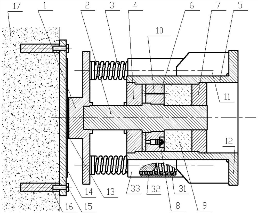 Slidable transverse bridge direction compression self-resetting damper