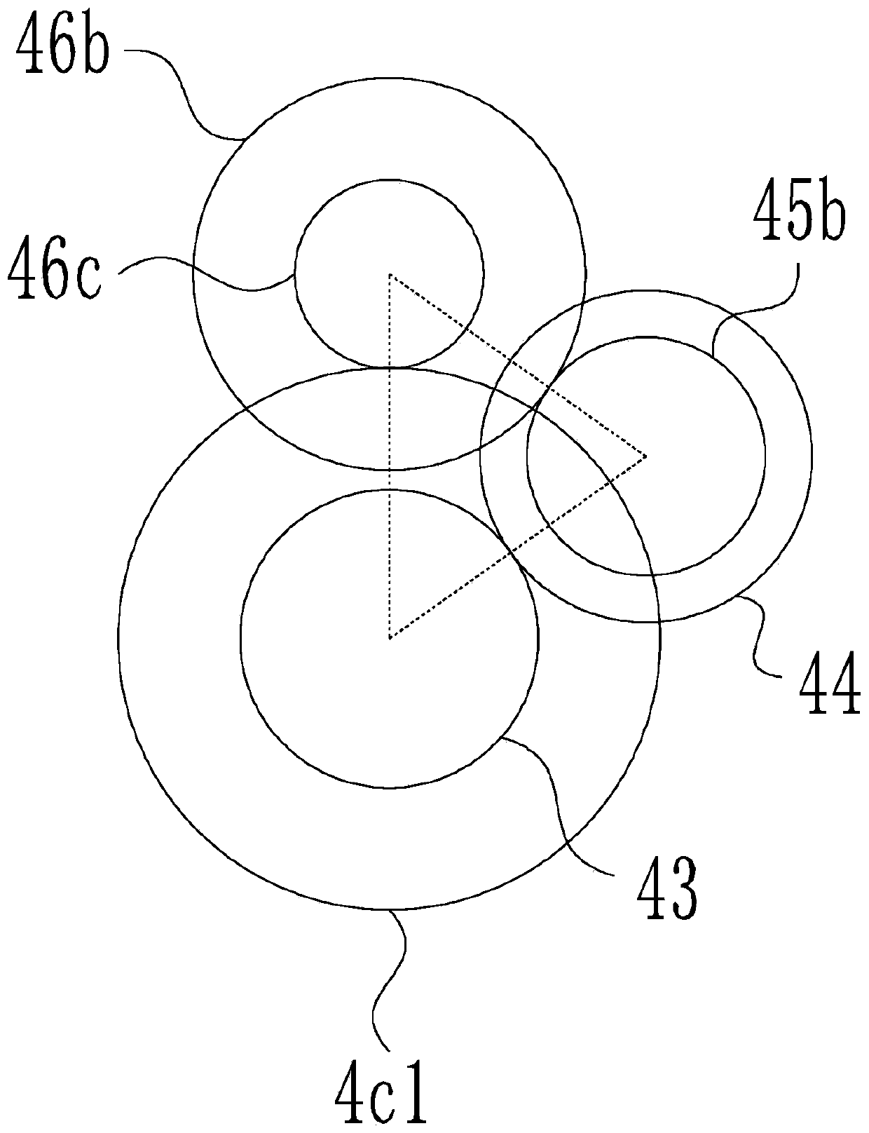 Central driving type super-large load intelligent self-adaptive electric driving system