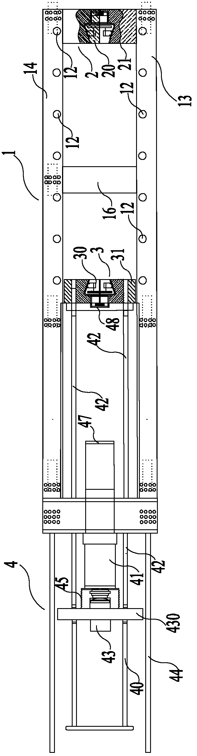 Large deformation tensile force testing system