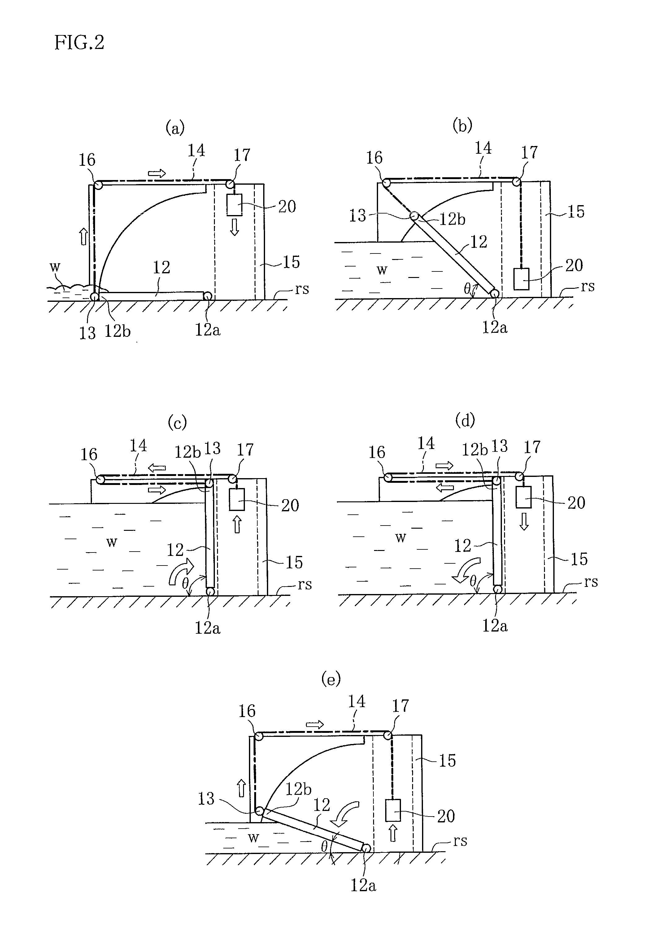 Floating flap gate