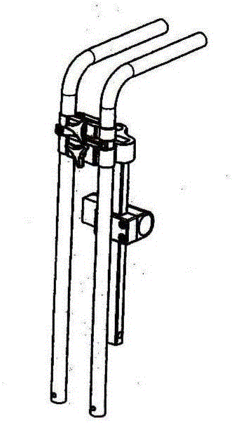 Portable tricycle provided with telescopic steering handlebar