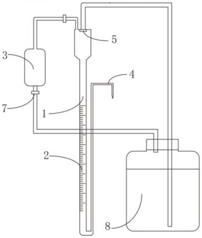 Leakage-proof burette, system and using method thereof