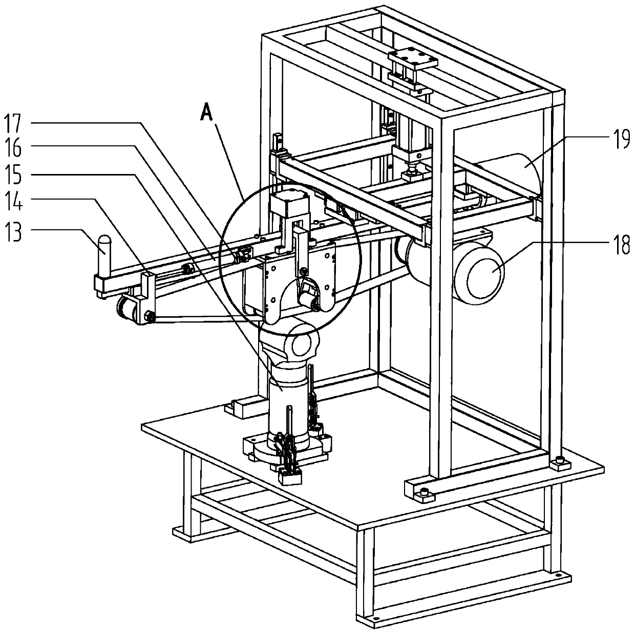 A device for polishing the circular arc surface of connecting rod