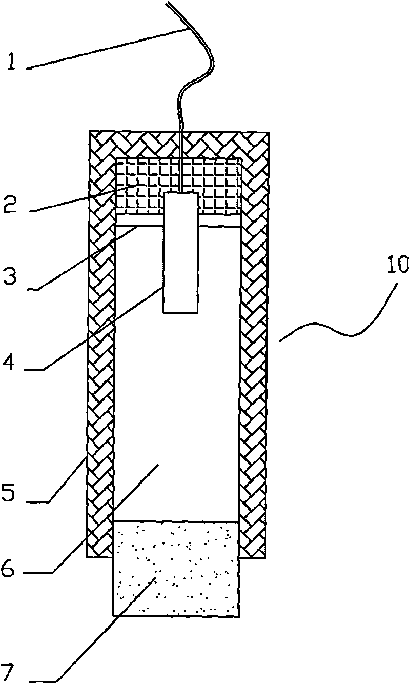 Electrochemically deposited manganese dioxide reference electrode of and preparation method thereof