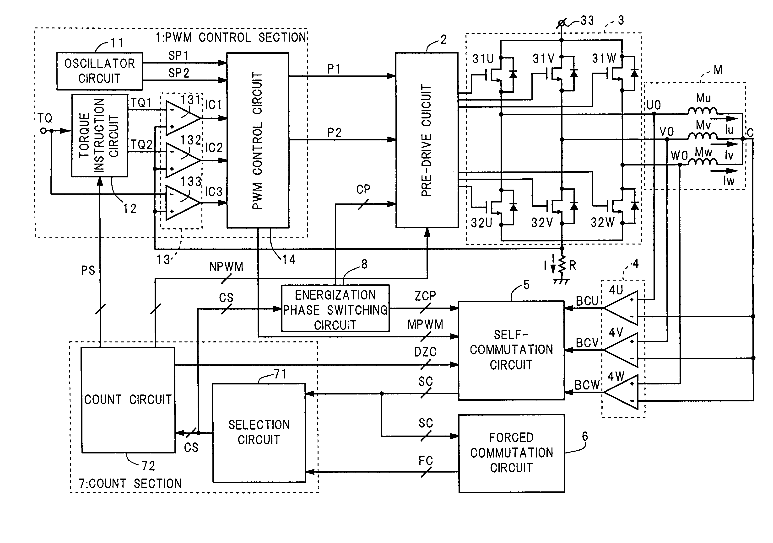 Sensorless motor driving device and its driving method