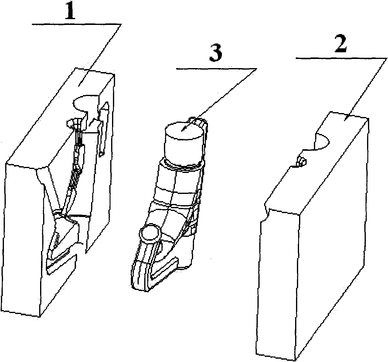 Sand mold rotary gravity mould and casting method thereof