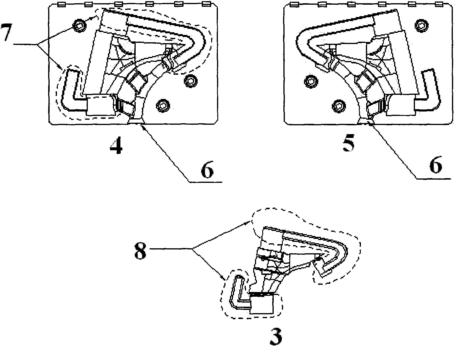 Sand mold rotary gravity mould and casting method thereof