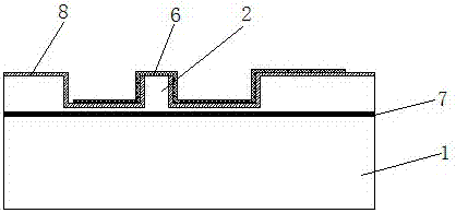 Small divergence angle ridge-type laser device and manufacturing method therefor