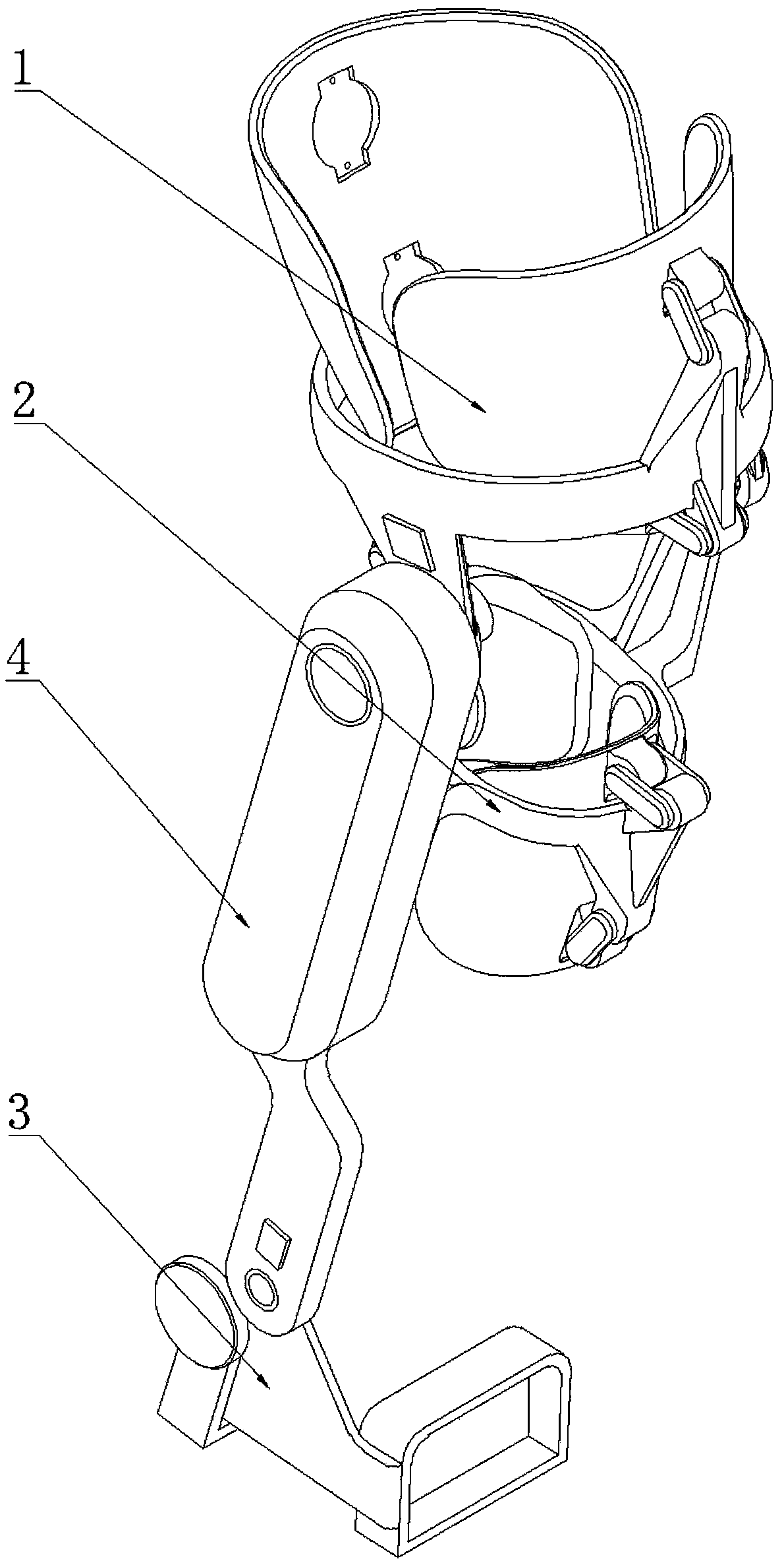 Controlling method for lower limb external skeleton robot