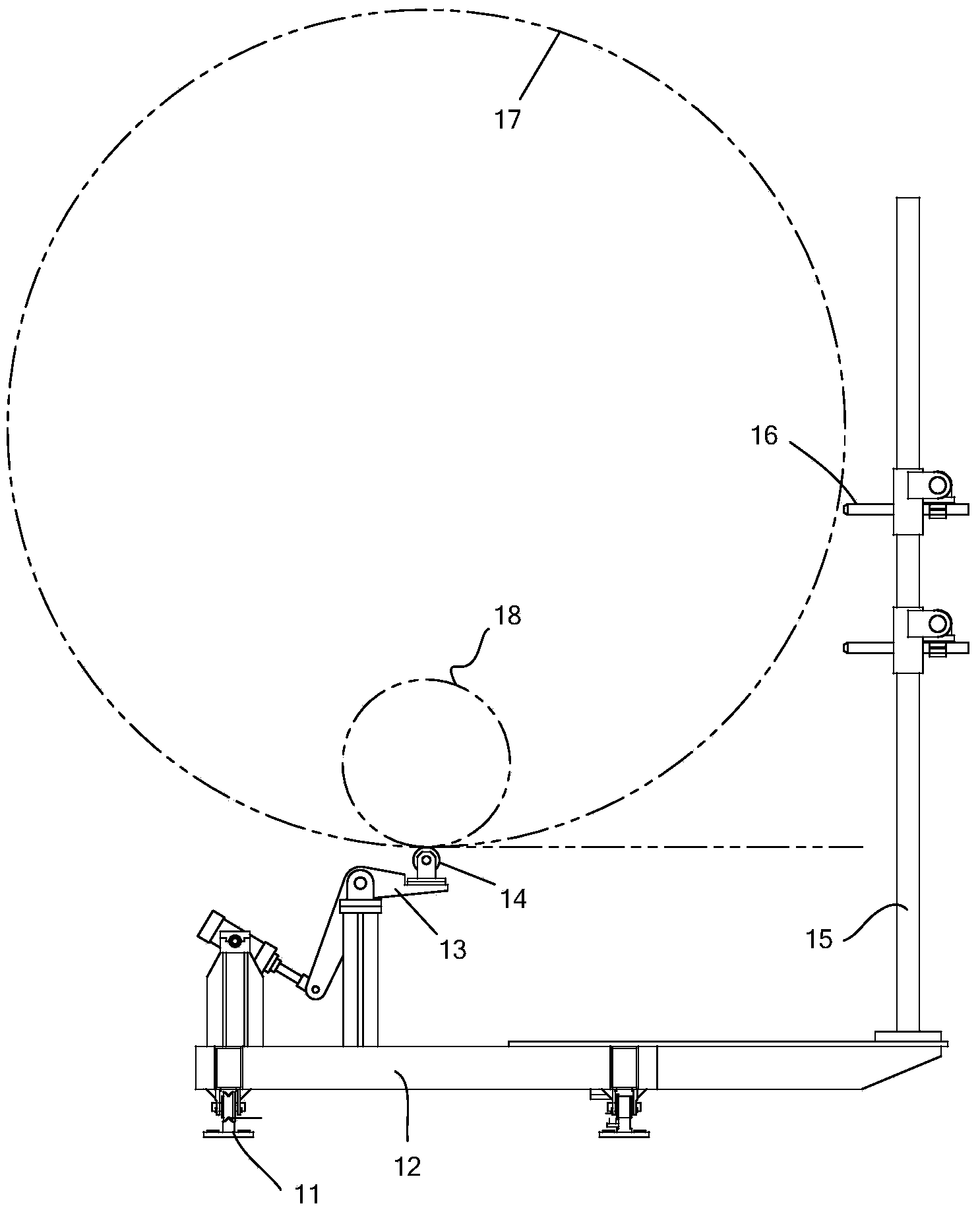 Circular tube cutting-off device