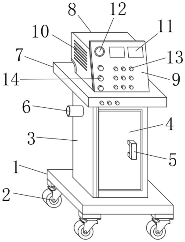 Movable severe illness first-aid breathing machine for severe illness medicine department