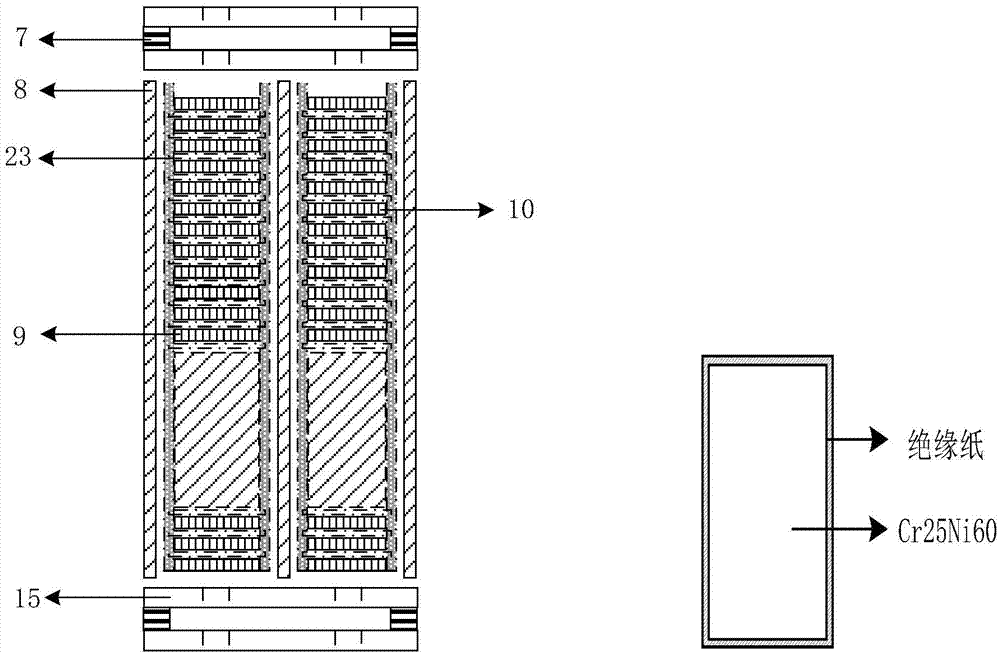 Experimental device and experimental method for simulating heat production of traction transformer