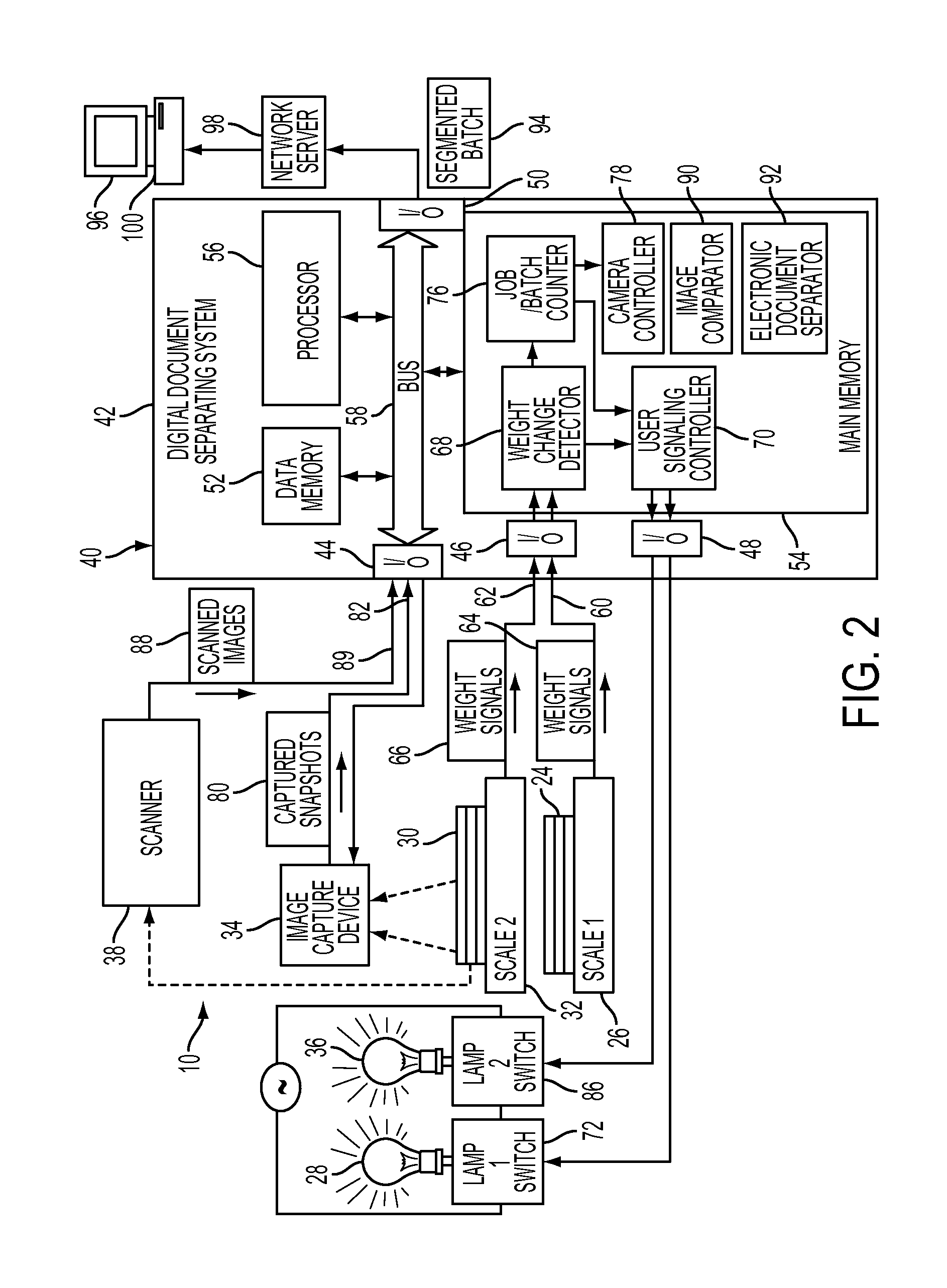 Document separation by document sequence reconstruction based on information capture