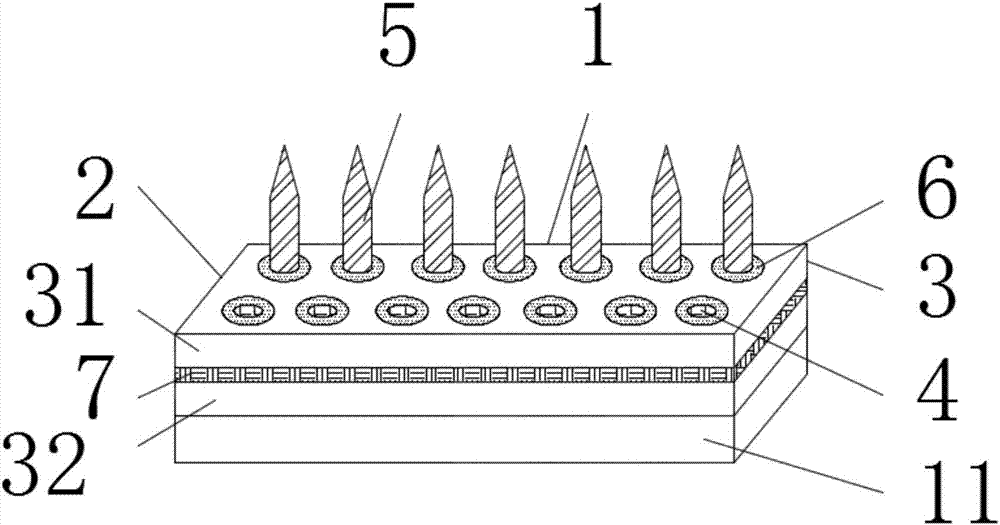 Dustproof spinning needle file