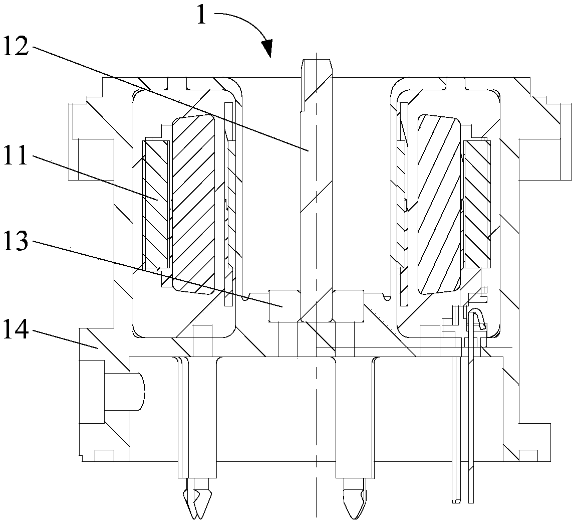 Electronic water pump and casing assembly