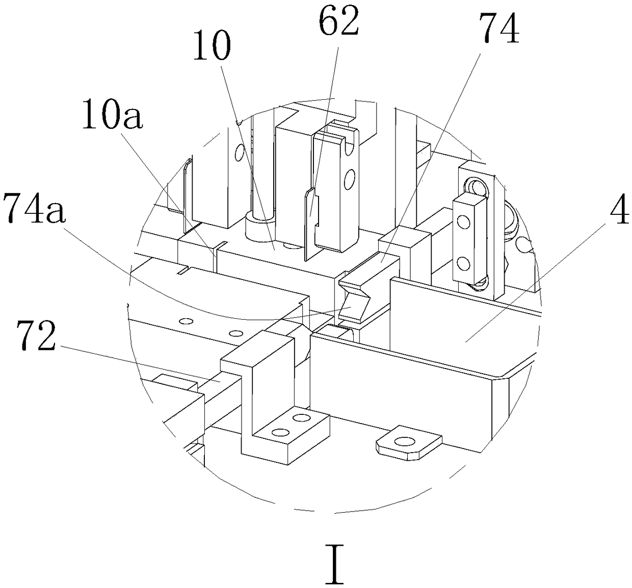 Sleeve pipe section cutting and denting device