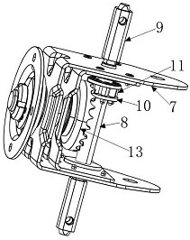 Intelligent driving type photovoltaic support based on prestressed cable truss