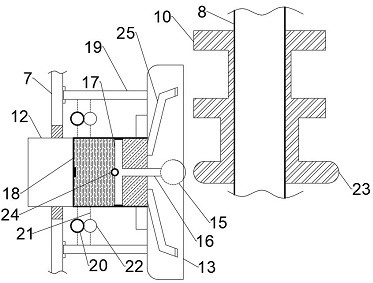 Intelligent driving type photovoltaic support based on prestressed cable truss