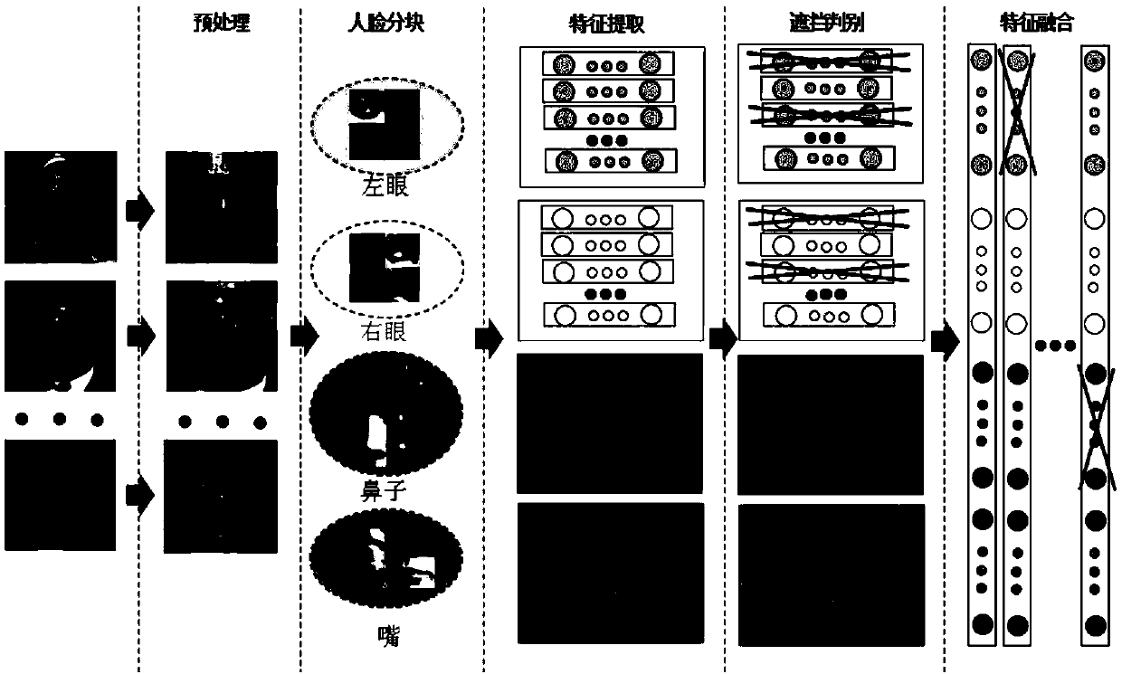 Block-based shielded face recognition algorithm