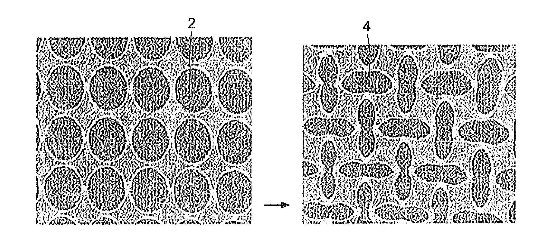 Pattern production and recovery by transformation