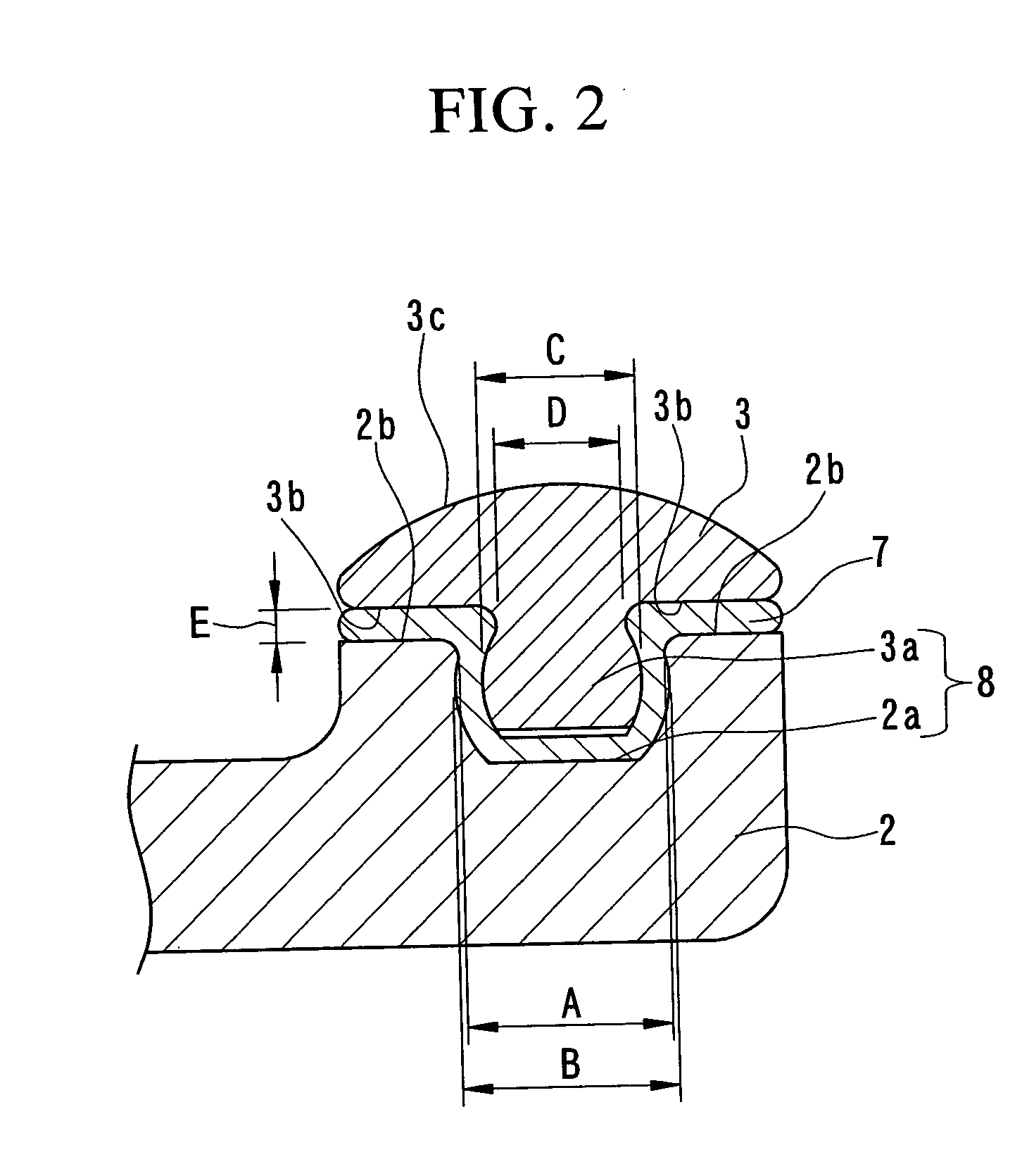 Rail structure for the door