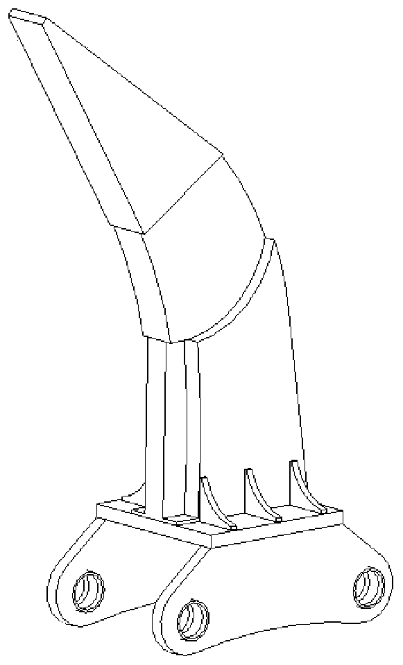 Device for breaking underground obstacle under deep excavation conditions