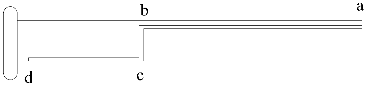 Telescopic connecting piece used for plate-type solid wood furniture