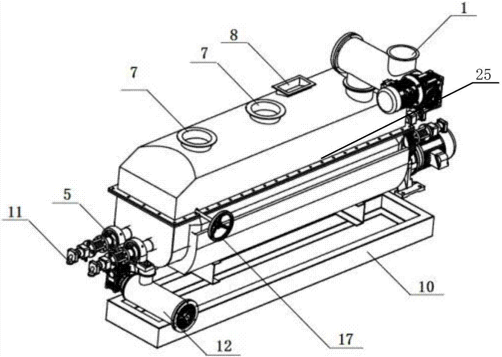 Domestic sludge and pulverized coal drying and forming device