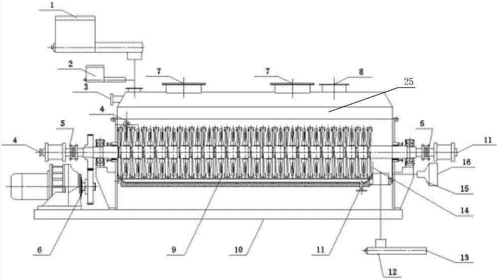 Domestic sludge and pulverized coal drying and forming device