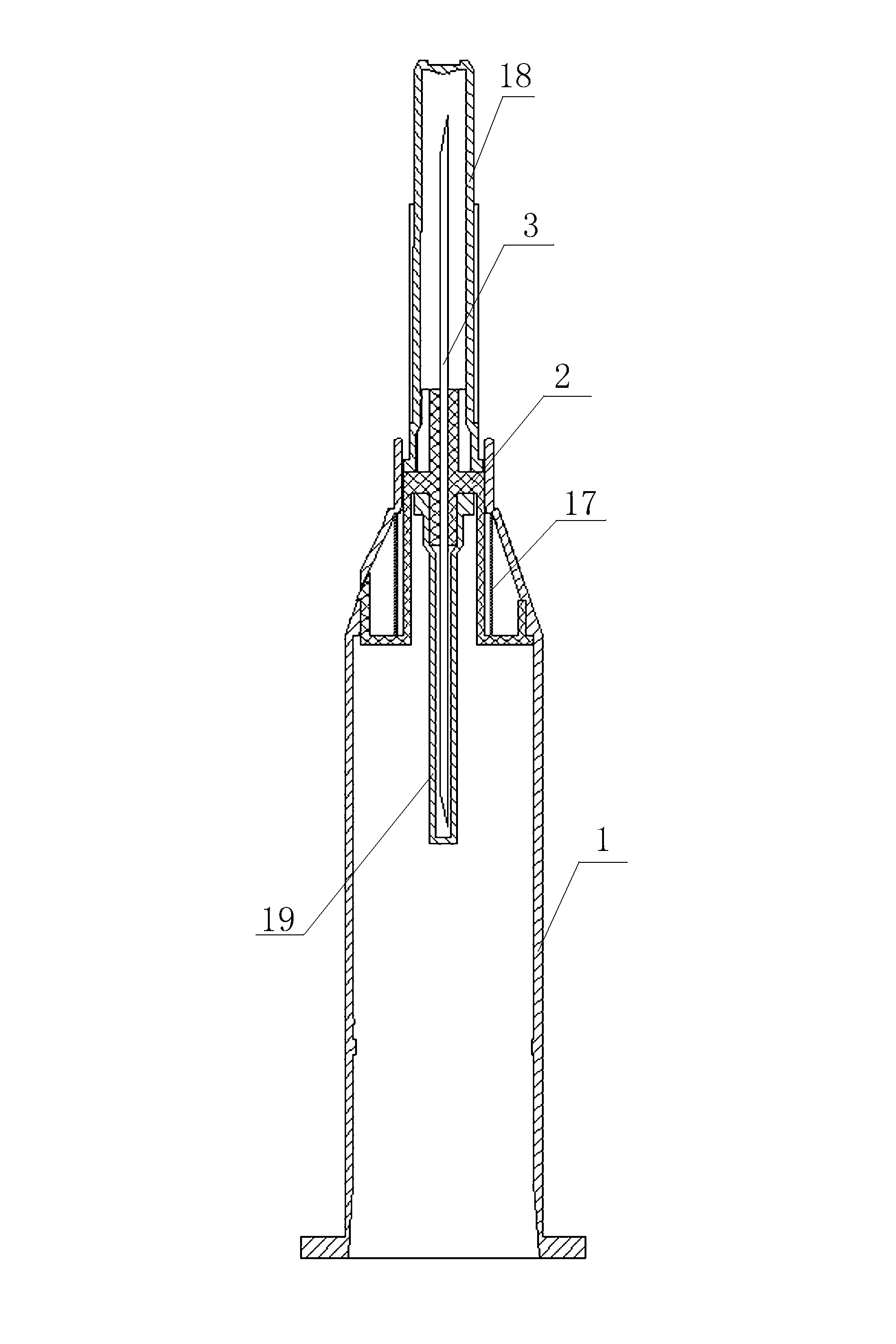 Safe blood taking needle